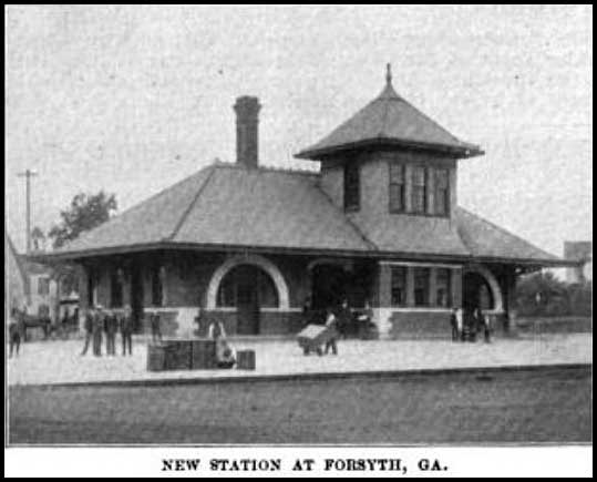 Central of Georgia Railway depot, Forsyth, Georgia, c. 1900