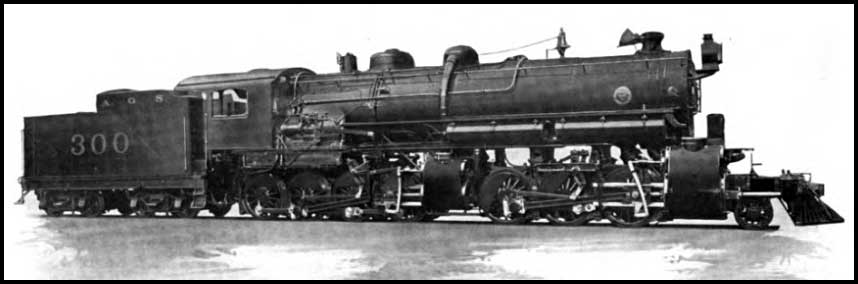 Mallet articulated locomotive for the Alabama Great Southern Railroad