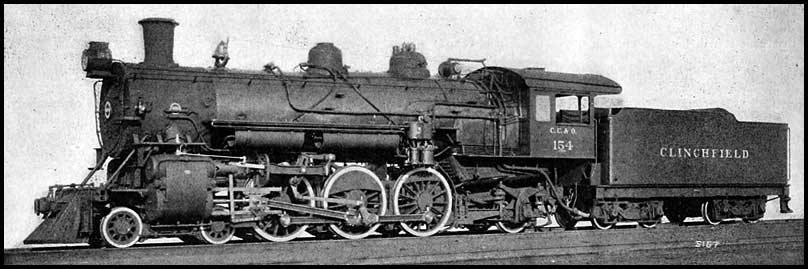 Clinchfield Railroad engine 154