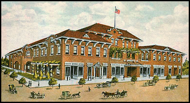 Postcard view of Hotel Estelle, Millen, GA