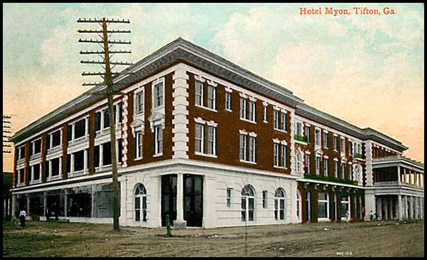 Postcard view of Myon Hotel, Tifton, GA