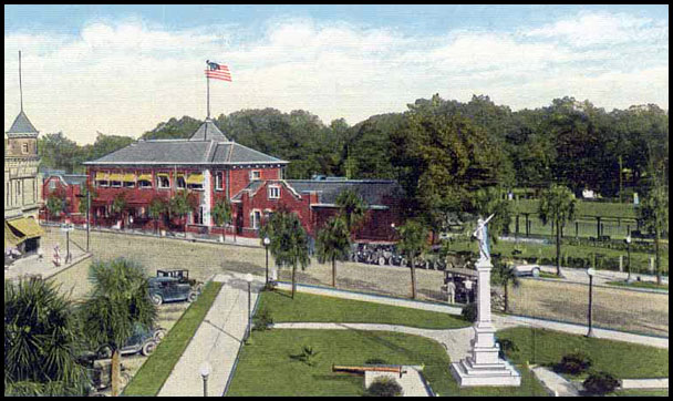 Old postcard view of Waycross Union Station
