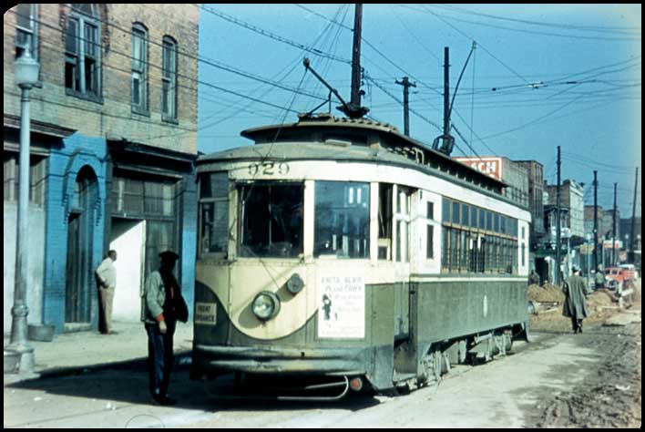 Atlanta streetcar in the 1940s