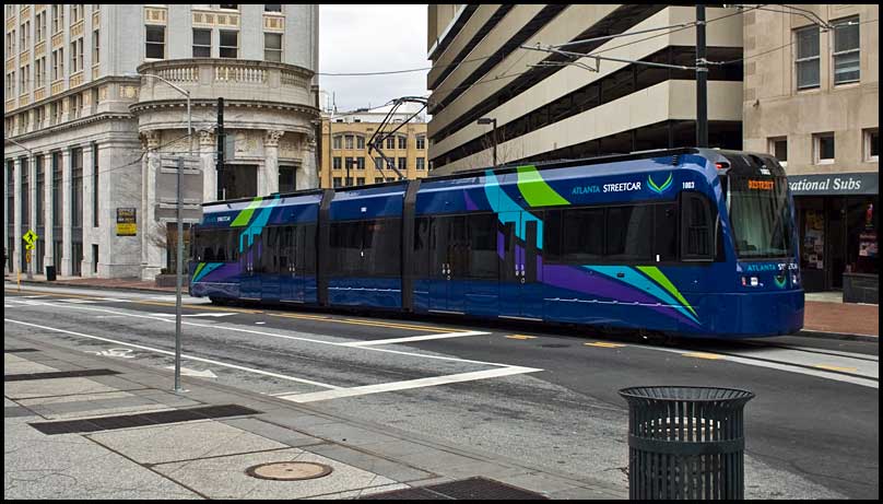 Atlanta Streetcar in early 2015