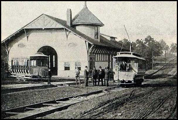 Trolley barn for Atlanta & Edgewood Street Railroad Company, Atlanta