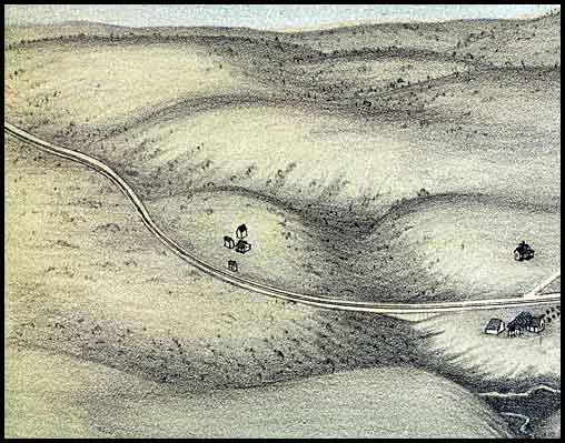 Koch's 1892 map shows the CP&B's route in today's Maddox Park area.