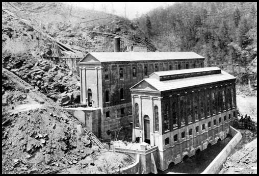 The power house at Tallulah Falls. The hydroelectric facility helped propel Atlanta's streetcars.