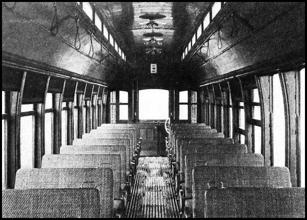 Interior of Augusta-Aiken Railway interurban car