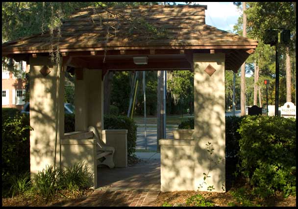 Streetcar waiting shelter at Valdosta State University in Valdosta, GA