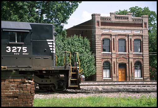 Wrightsville and Tennille Railroad office building in Tennille, Georgia