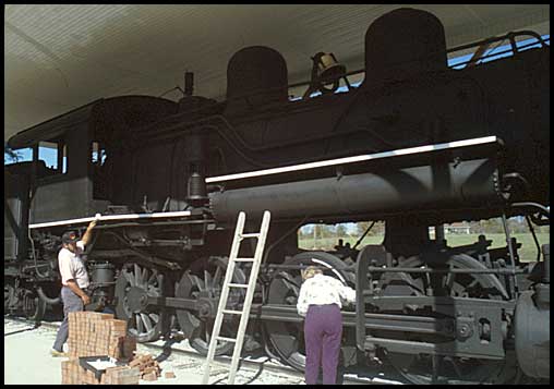 Gainesville Midland RR locomotive at Jefferson