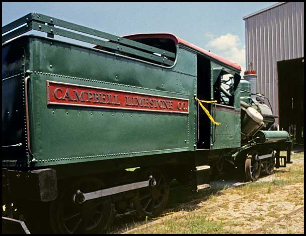 Heisler locomotive, view of tender and cab