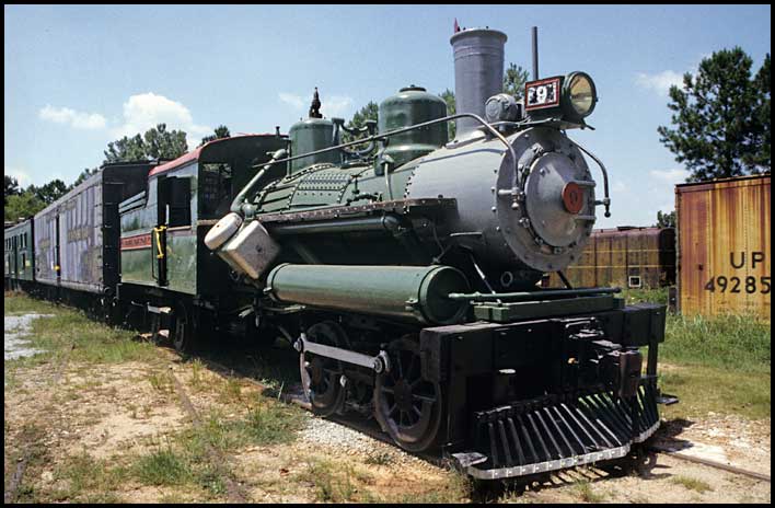 Heisler locomotive front view