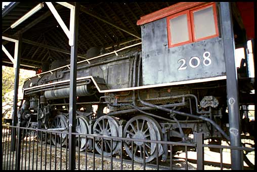 Locomotive no. 208 at Winder, view 3