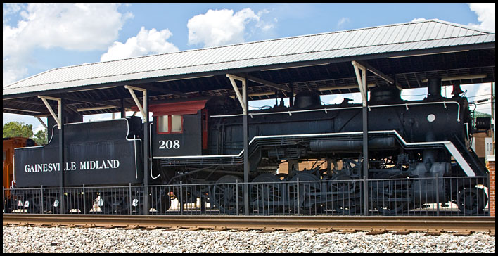 Locomotive no. 208 at Winder, view 2