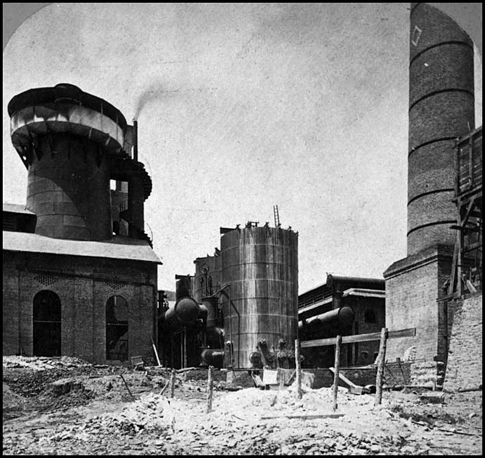 Blast furnace at Rising Fawn Iron Works