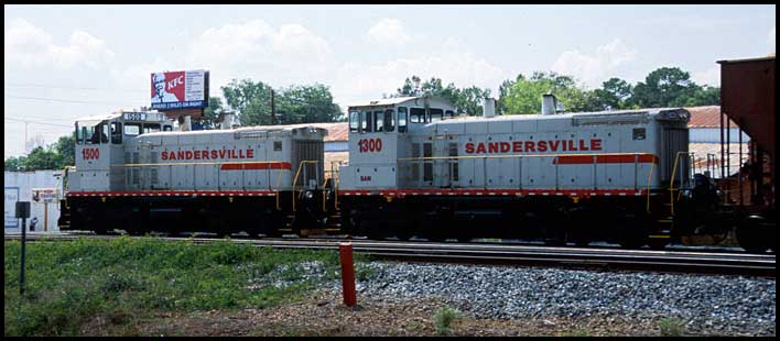 Sandersville Railroad locomotives, Sandersville, Georgia